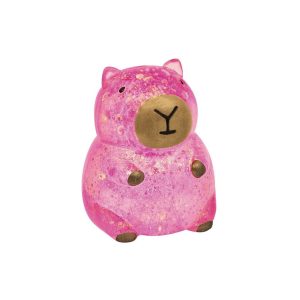 Capibara Glitter Squishy Roze